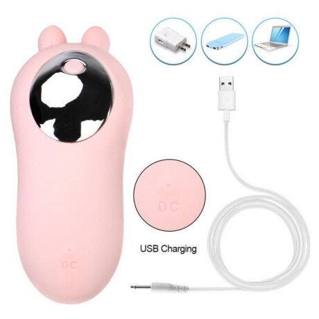Vibrador Doble Estímulo A Control Remoto Y Carga USB Rosa