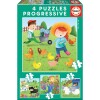Jue.Puzzle Animales D/Granja X4 N/a