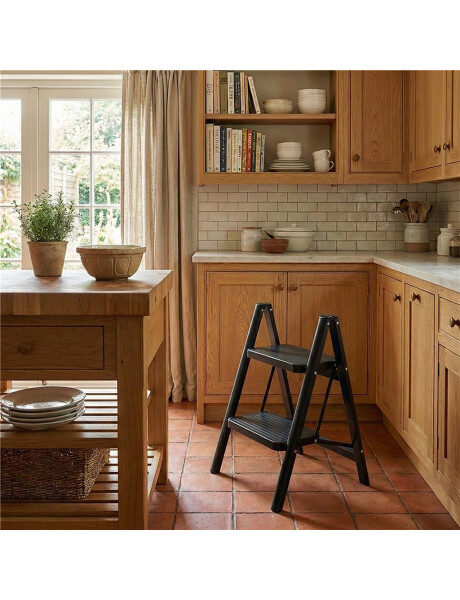 ESCALERA 2 NIVELES METAL 39x45x54CM NEGRO ESCALERA 2 NIVELES METAL 39x45x54CM NEGRO