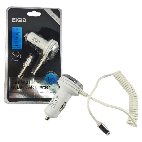 Cargador Auto Cable Compatible iPhone Lightning Calidad Cargador Auto Cable Compatible iPhone Lightning Calidad