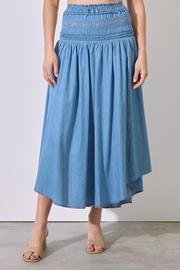 Falda Maxi Denim JEAN