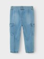 Jean Cargo Ben Medium Blue Denim