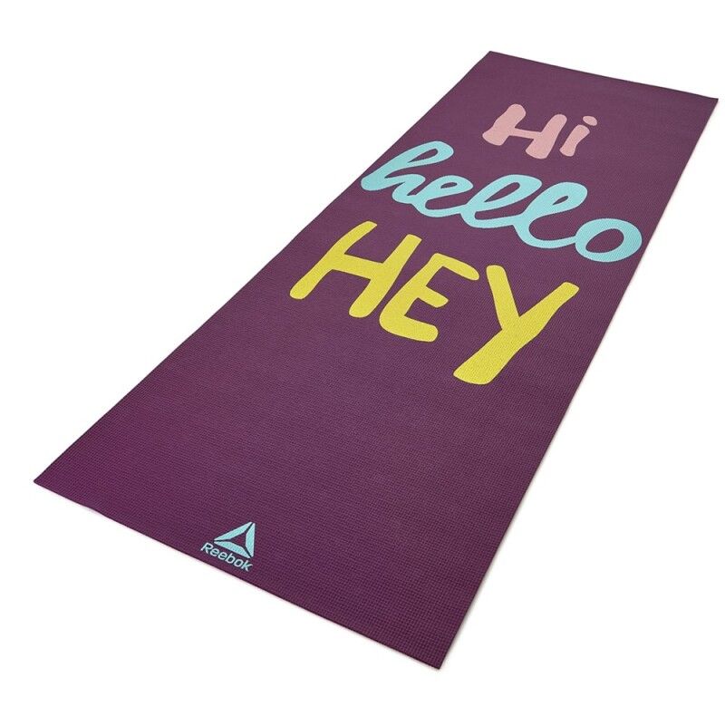 Colchoneta Yoga Mat 4mm Negra Reebok Violeta