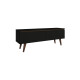Rack para TV Lumax 2 puertas rustico 55 pulgadas Negro