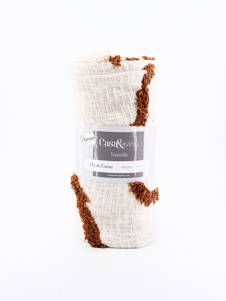 PIE DE CAMA MUNDRA BEIGE