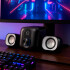 Mini Home Theater 2.1 Hp Parlantes + Subwoofer Plug Jack Led Color Gris
