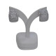 Caravanas clips en oro 18k blanco con brillantes Caravanas clips en oro 18k blanco con brillantes