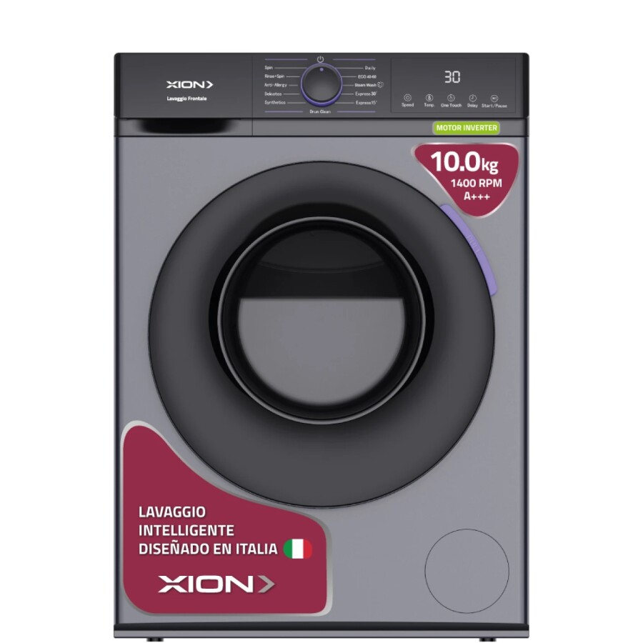 lavarropas inverter carga frontal 10 kgs Xion XI-LAV100F-CU lavarropas inverter carga frontal 10 kgs Xion XI-LAV100F-CU
