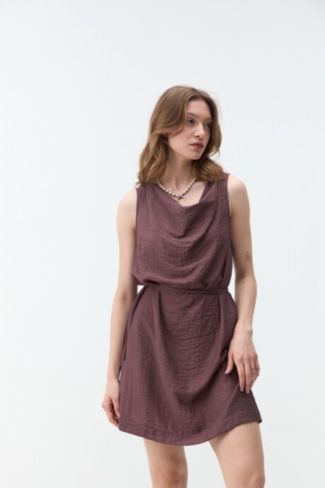 VESTIDO AMALIS Bordó