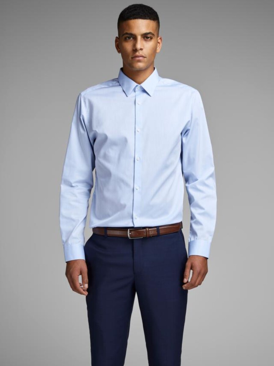 Camisa Sin Necesidad De Planchado Slim Fit - Cashmere Blue 