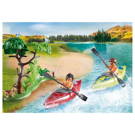 Camping Familiar con kayak Playmobil 54 Piezas con Figuras