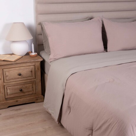 SET DE ACOLCHADO 1 PLAZA POLIESTER PREWASHED