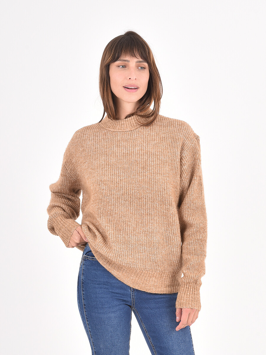 BUZO LOURDES - BEIGE OSCURO 