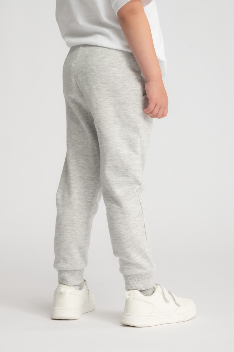 Pantalon deportivo gris Gris Melange