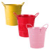 Maceta de metal con asas 3 colores 14.5x13x11.5cm Maceta De Metal Con Asas 3 Colores 14.5x13x11.5cm