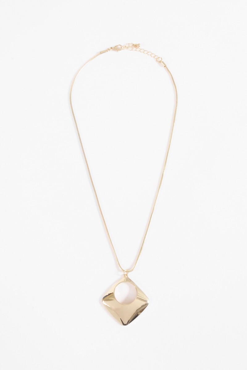 Collar dije metálico dorado