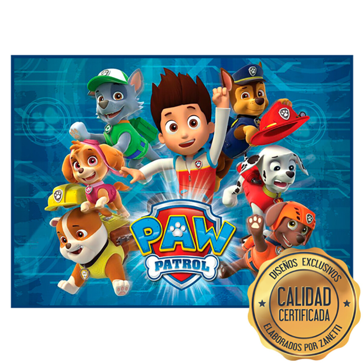 Lámina Paw Patrol - Azul Oscuro Rect. 