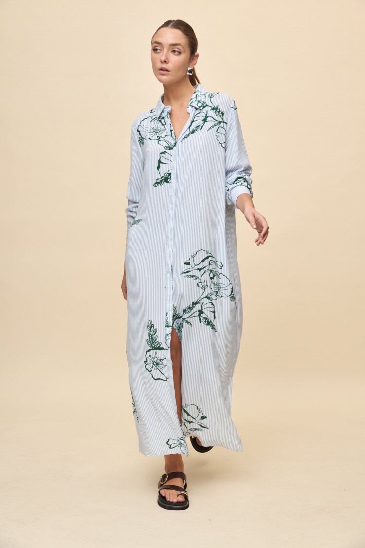 VESTIDO ALLORA Celeste