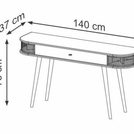 Aparador 1 Cajón Tela Sintética TB341 SM-GB Aparador 1 Cajón Tela Sintética TB341 SM-GB