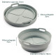 Bandeja silicona Air Fryer Plegable 21x7 cm redonda Sin Color