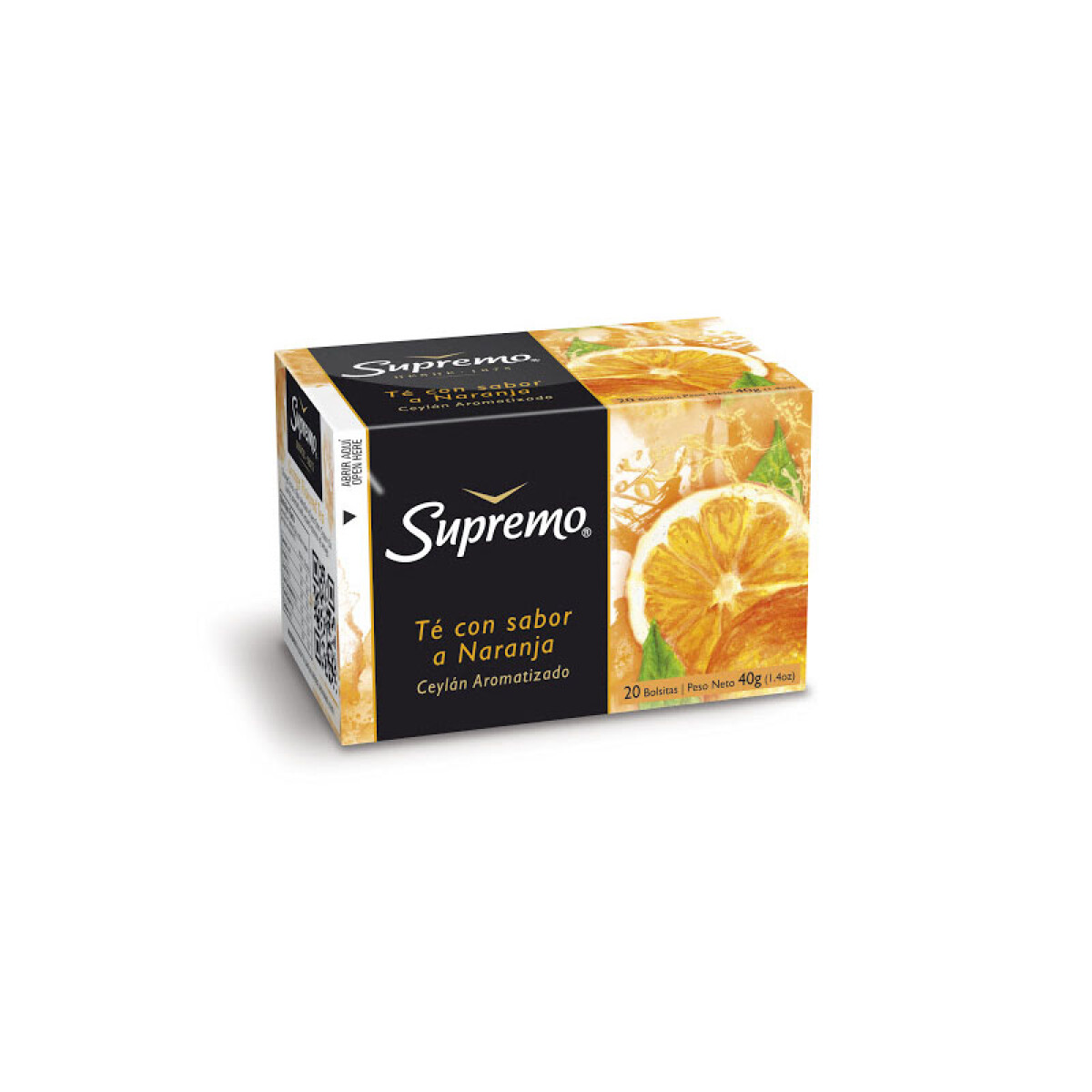 SUPREMO TE AROMATIZADO NARANJA X 20 