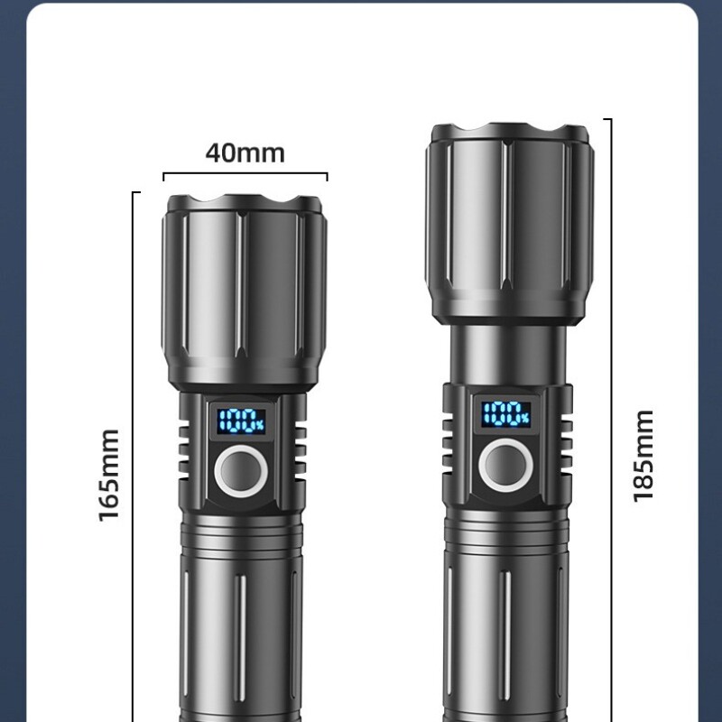 Linterna LED Recargable - Alta Potencia 1000+ Lúmenes Linterna LED Recargable - Alta Potencia 1000+ Lúmenes