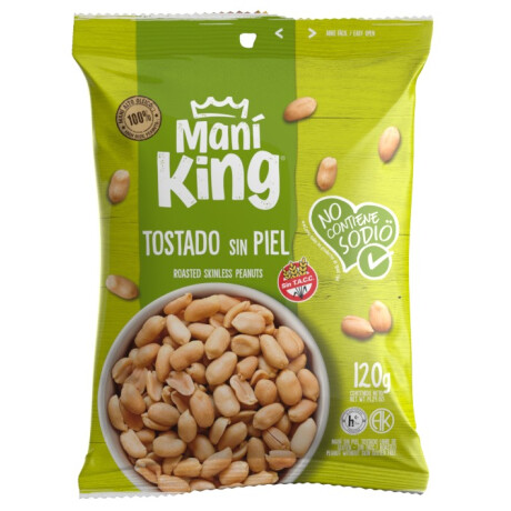 MANI PELADO TOST. S/SAL 120G KING MANI PELADO TOST. S/SAL 120G KING