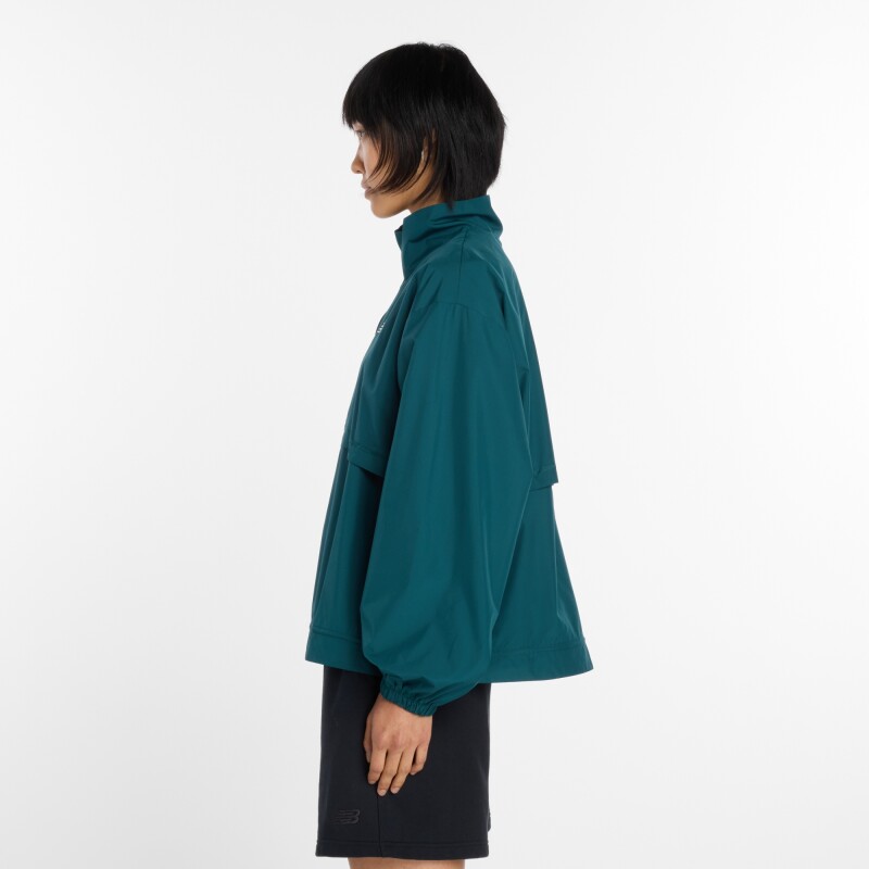 Campera New Balance de Dama - Trackside - WJ61J16CAAV GREEN