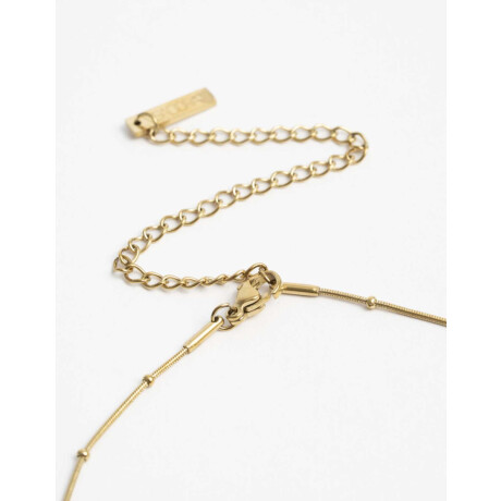 Cadena Corta Dije ''a'' Acero Dorado