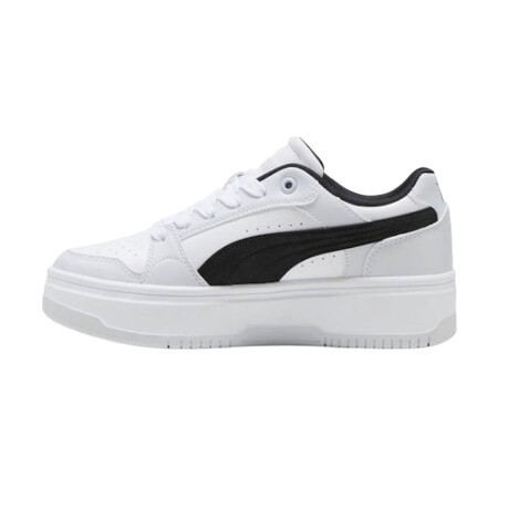 Championes Puma Rebound Femme Low White & Black