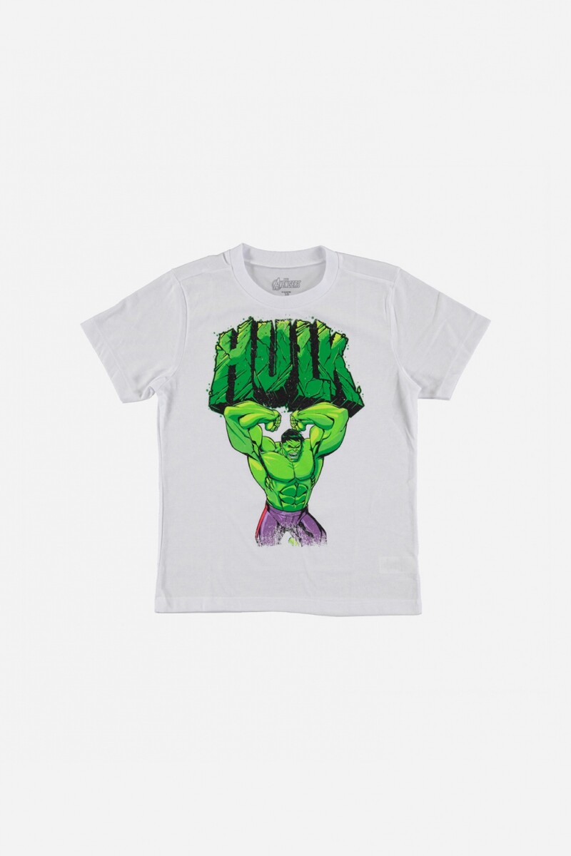 T-shirt de niño Hulk - BLANCO 