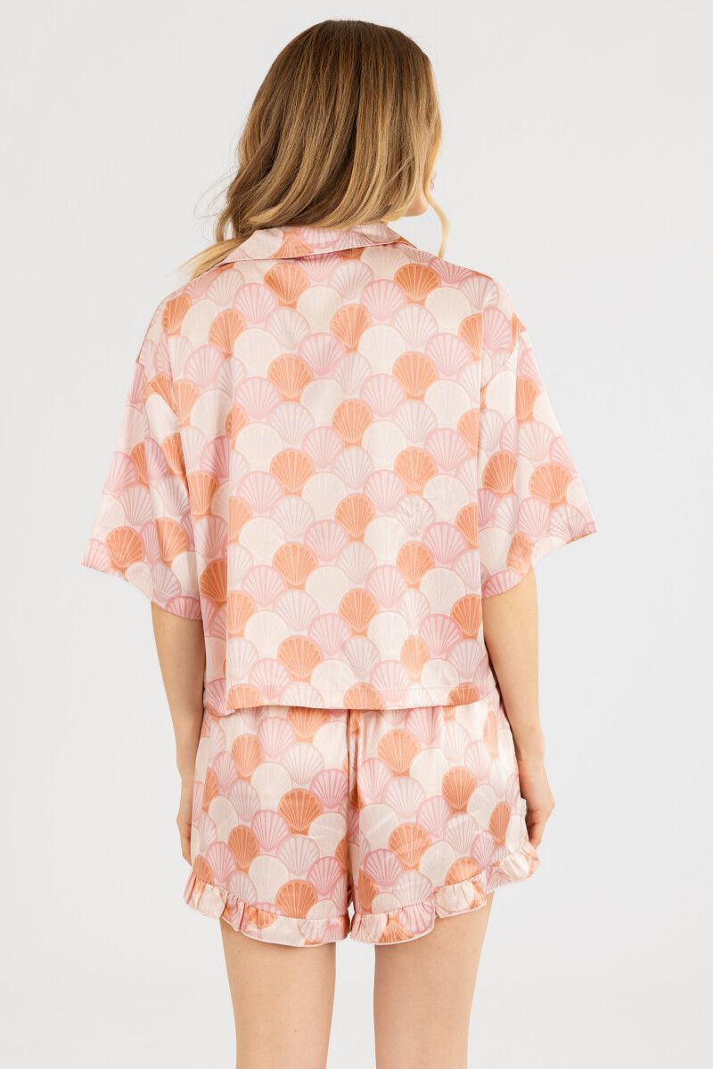 Pink shell short Rosa antique