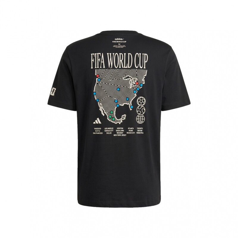 Remera Graphic Map Copa Mundial de la FIFA 26 adidas Black