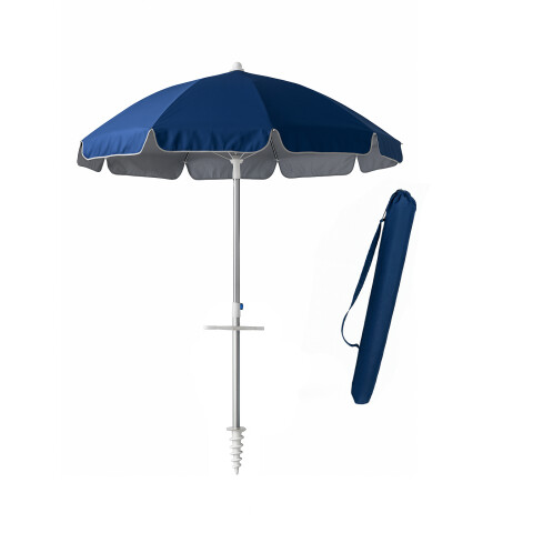 SOMBRILLA DE PLAYA ALUMINIO CON ROSCA 2.2MTS UV50 AZUL SOMBRILLA DE PLAYA ALUMINIO CON ROSCA 2.2MTS UV50 AZUL