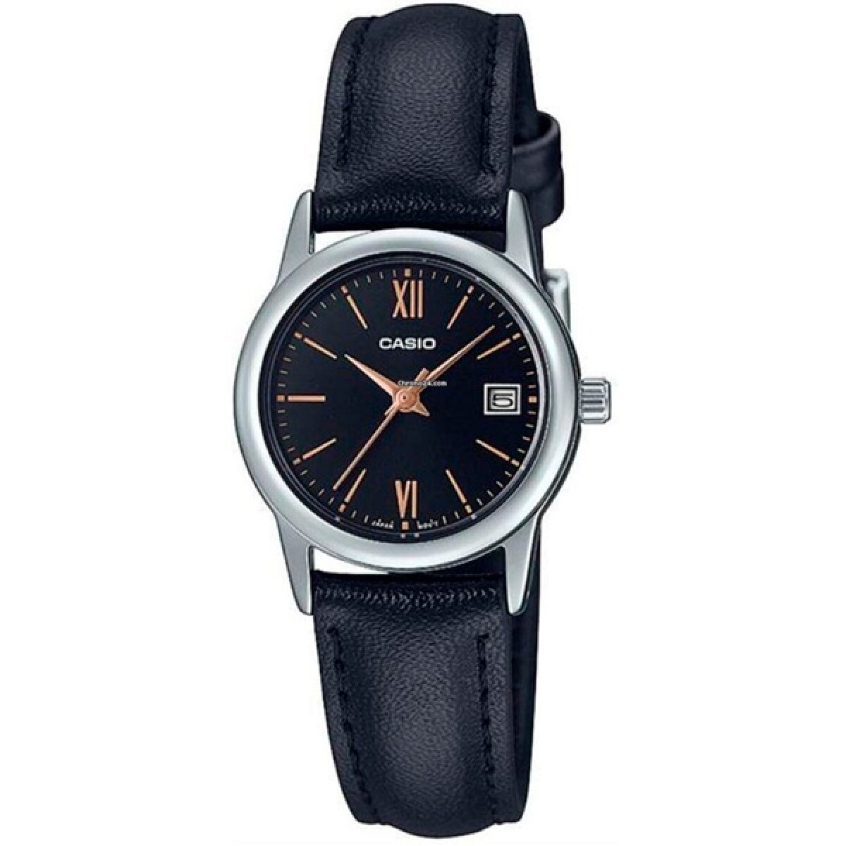 Reloj CASIO LTPV002L-1B3UDF Cuero Negro Esfera 25mm 