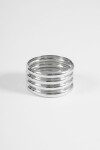 Pulsera rígida plateado