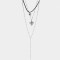 Collares Cortos Religioso Collar Largo Con Cruz - Plateado