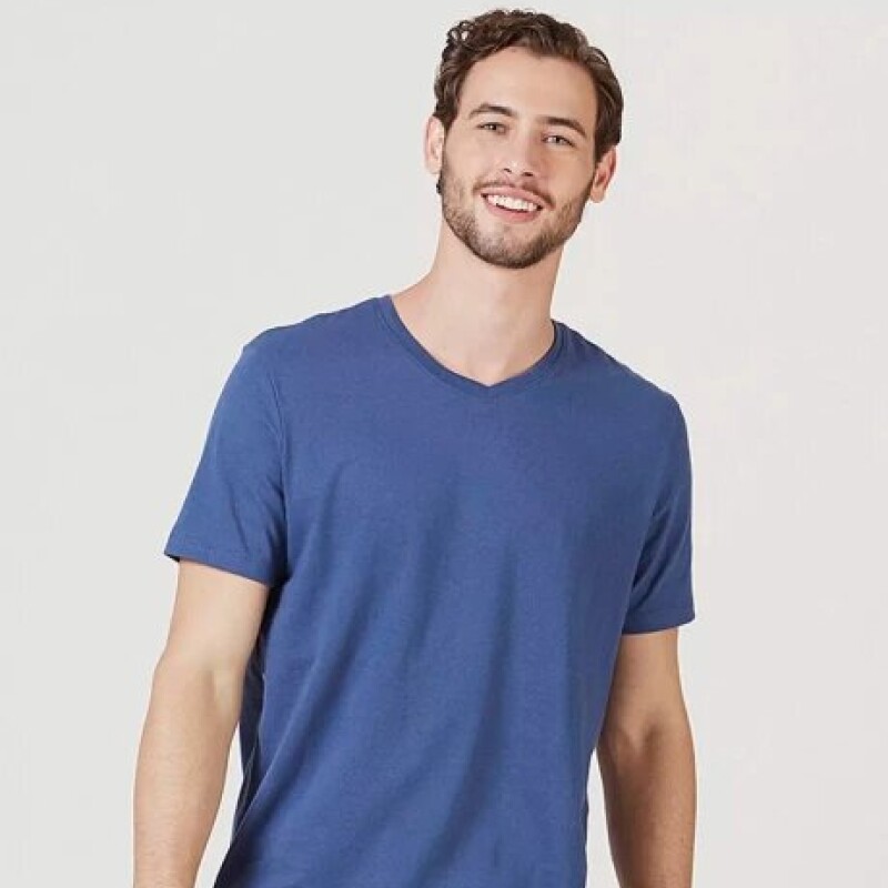 Camiseta Manga Corta Azul