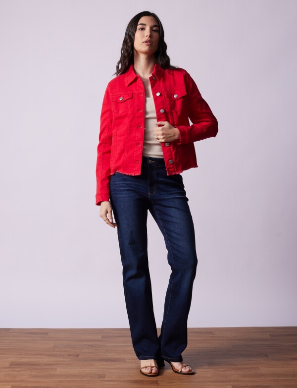 Camperita Jean Flecos ROJO
