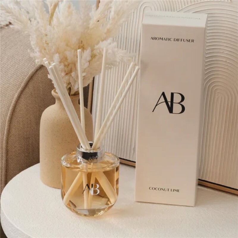 DIFUSOR DE AROMA 200ML COCONUT LIME BLANCO DIFUSOR DE AROMA 200ML COCONUT LIME BLANCO