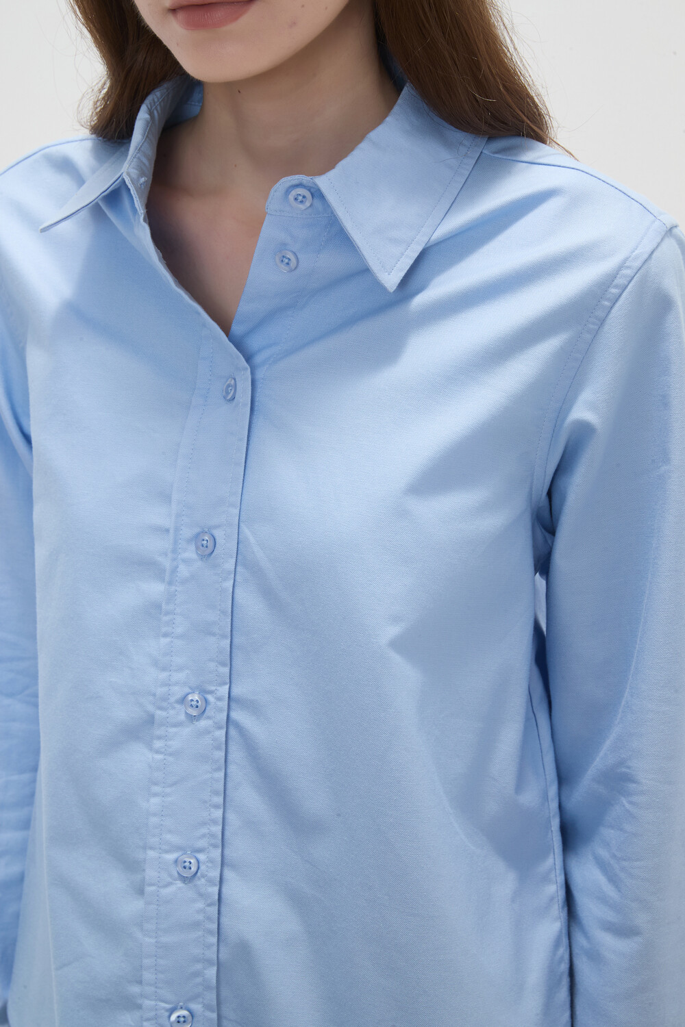 Camisa Rasama Celeste Claro