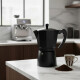 Cafetera Italiana en Aluminio 9 tazas Negro