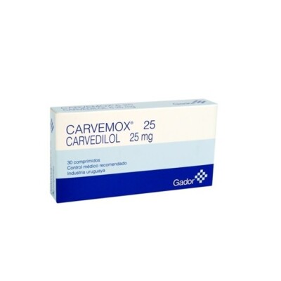 Carvemox 25 Mg. 30 Comp. Carvemox 25 Mg. 30 Comp.