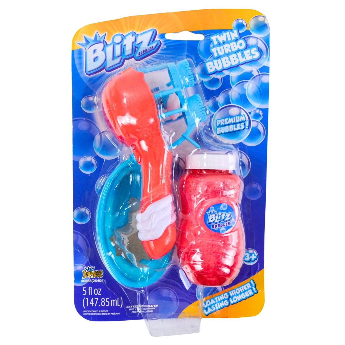 Burbujero pistola 14cm con repuesto 