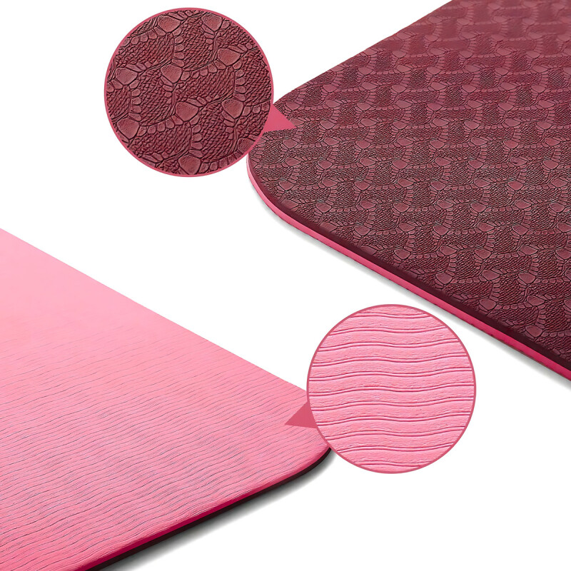 Mat Yoga Colchoneta 6mm Bolso Bosco Correa Rosa