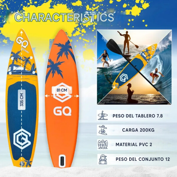 Tabla Stand Up Paddle Board Inflable 3.35 + Accesorios AZUL