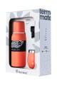 KIT V1 TERMO CLASICO 750ML SIN MANIJA TERRANO KIT V1 MATE + TERMO CLASICO 750ML CORAL