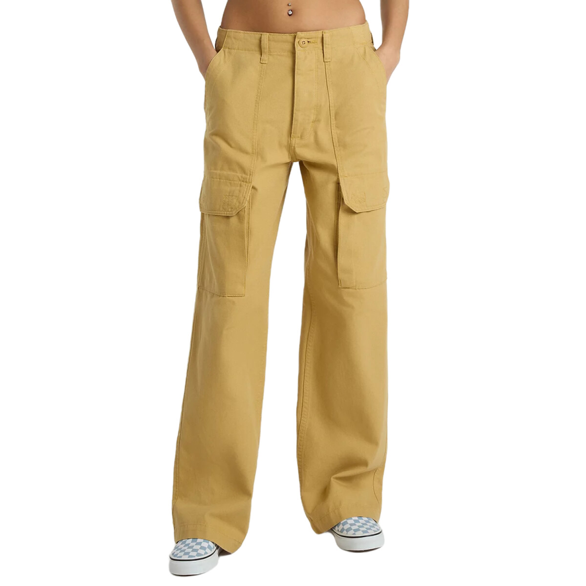 Pantalon Vans Arroyo Wide Cargo - Amarillo 