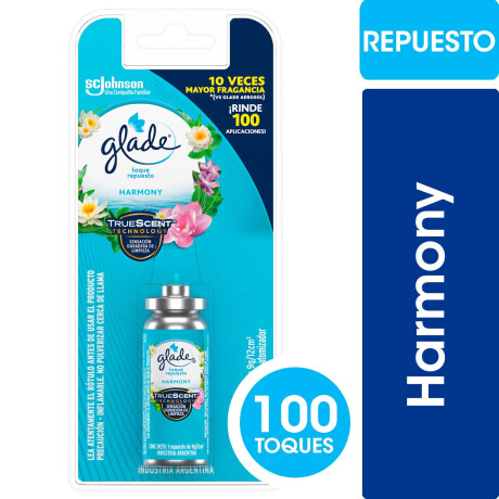 DESOD AMBIENTE GLADE TOQUE REPUESTO HARMONY DESOD AMBIENTE GLADE TOQUE REPUESTO HARMONY