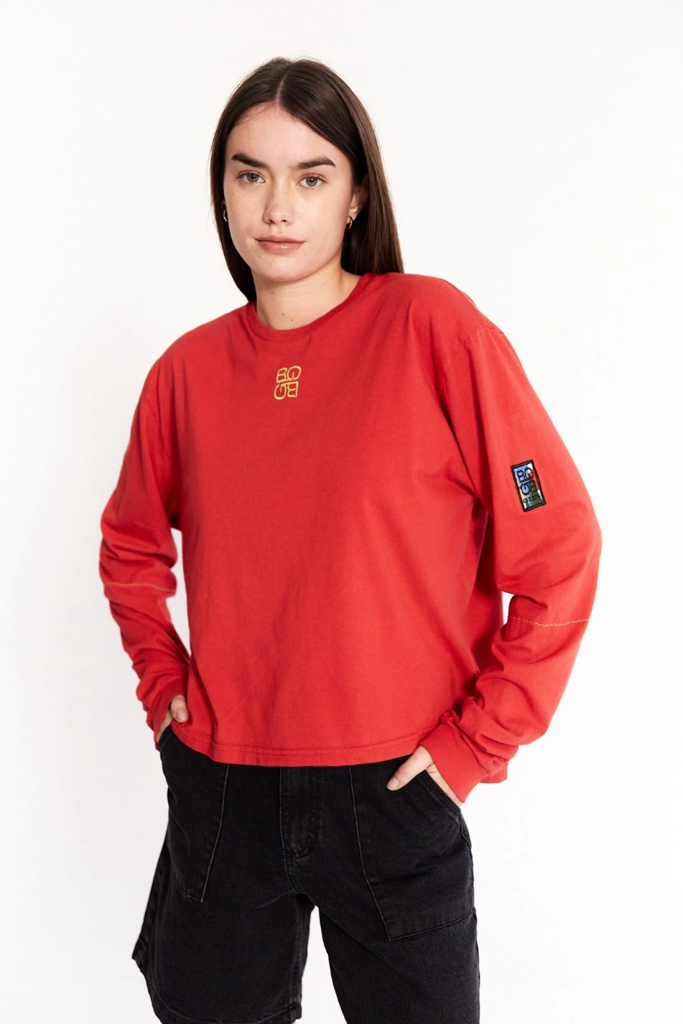 Remera Patch rojo l